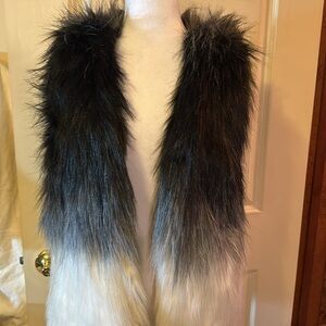 Weatherproof ombré fur vest BRAND NEW from Burlington coat factory